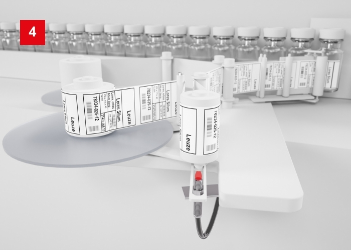 Induktivsensor IS212 zur Überwachung der Bandspannung in der Endlage