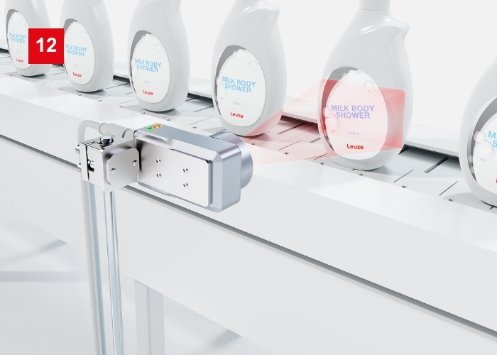 Vision Sensor IVS1000i zur Inspektion und Prüfung der Etikettenausrichtung