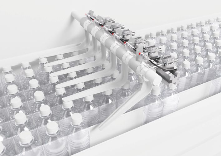 Induktivsensor IS zur Gassenkontrolle von Flaschen und Dosen