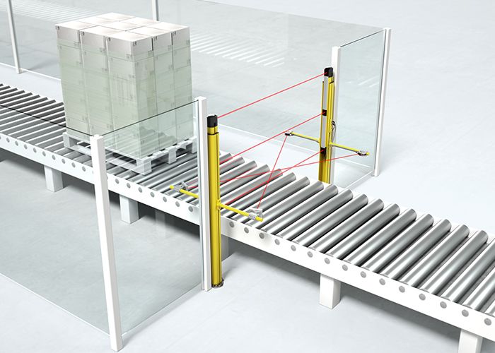 Conveyor access guarding with muting
