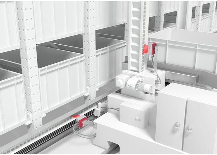 Stacker crane axes